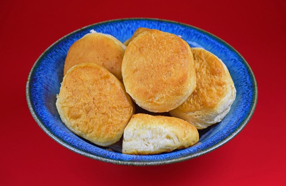 Keto Air Fryer Coconut Flour Cheesy Garlic Biscuits