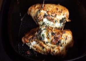 Keto Air Fryer Fajita-Stuffed Chicken Breast