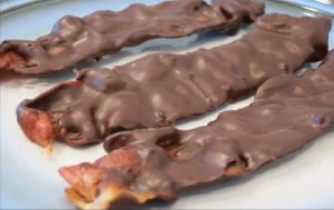 Keto Air Fryer Chocolate-Covered Maple Bacon