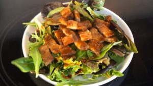 Keto Air Fryer Crispy Pork Chop Salad