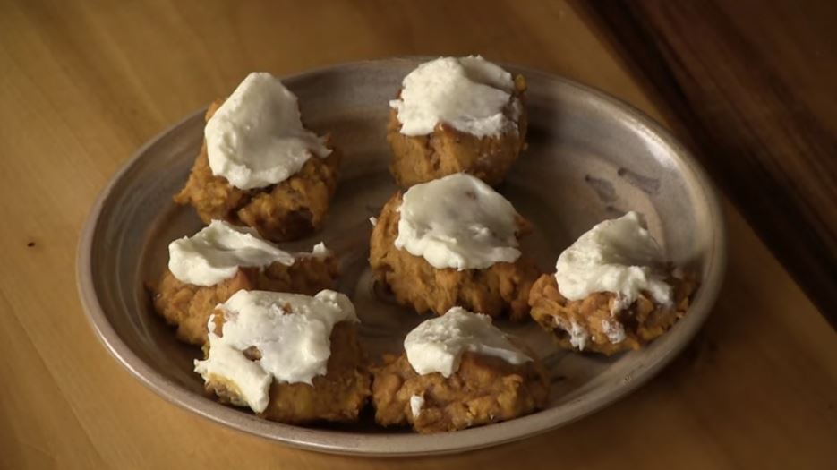 Keto Air Fryer Pumpkin Cookie with Cream Cheese Frosting