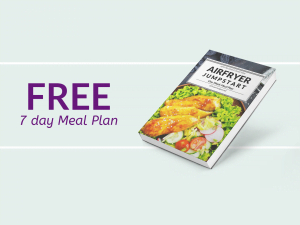 Do you want to reduce the amount of fat, calories and harmful compounds in your food? Then come join us. Sign up for our FREE 1-week Air Fryer Meal Plan.