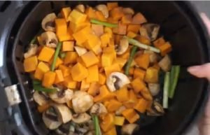 In the search for a delicious vegan side? Then look no further! Check out this easy and delicious vegan air fried butternut squash recipe!