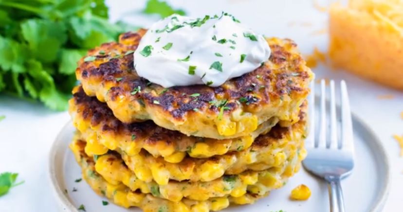 These vegan air fried corn fritters are so easy to make and so delicious, it's the perfect creamy and rich flavor to impress everyone at home!