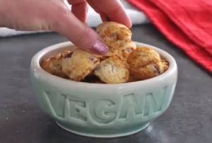 This vegan air fried hush puppies recipe makes the perfect healthy appetizer or side dish! It is super easy and quick to make using your handy air fryer.