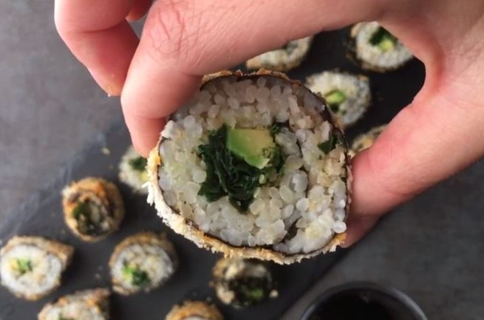 If you follow a vegan diet and like sushi, then you have to try this amazing vegan air fried sushi rolls! This recipe is easily made in the air fryer.
