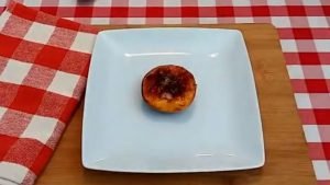 Caramelized peaches are so delicious. Just 3 ingredients needed to make this healthy and yummy vegan air fried caramelized peaches recipe!